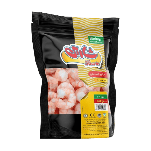 میگو کوک منجمد 50-41 500گرمی شارین