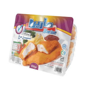 شنیسل استیک مرغ 550 گرمی مارین