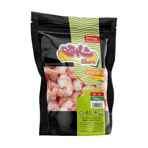 میگو آماده طبخ منجمد 61-70 500 گرمی شارین