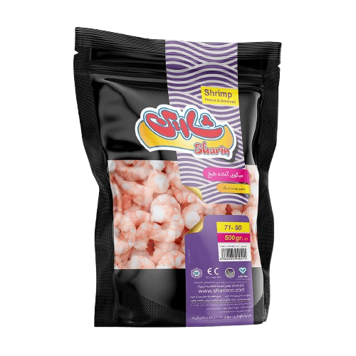 میگو آماده طبخ 71-90 500 گرمی شارین