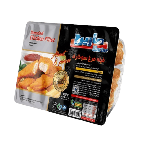 فیله سوخاری مرغ 400 گرمی مارین