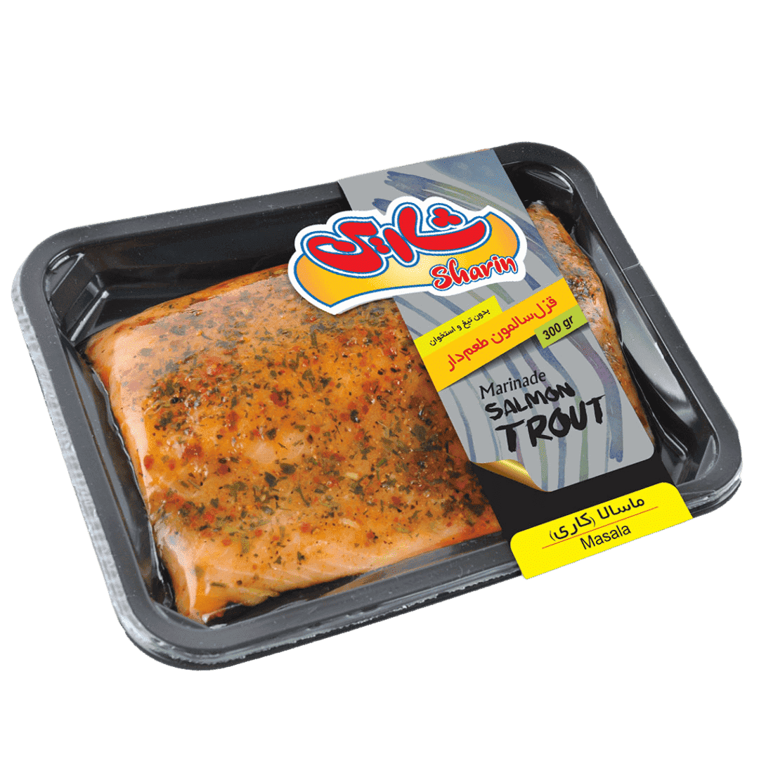 قزل سالمون با طعم ماسالا 350 گرم شارین